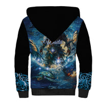 New Zealand Matariki Waita Sherpa Hoodie The Way Of The Water LT9 - Polynesian Pride