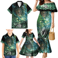 New Zealand Matariki Waiti Family Matching Mermaid Dress and Hawaiian Shirt Waimori and The Origin Of Life LT9 - Polynesian Pride