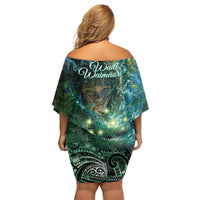 New Zealand Matariki Waiti Family Matching Off Shoulder Short Dress and Hawaiian Shirt Waimori and The Origin Of Life LT9 - Polynesian Pride