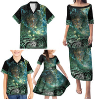 New Zealand Matariki Waiti Family Matching Puletasi and Hawaiian Shirt Waimori and The Origin Of Life LT9 - Polynesian Pride