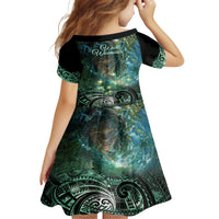 New Zealand Matariki Waiti Family Matching Summer Maxi Dress and Hawaiian Shirt Waimori and The Origin Of Life LT9 - Polynesian Pride