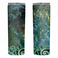 New Zealand Matariki Waiti Skinny Tumbler Waimori and The Origin Of Life LT9 Black - Polynesian Pride