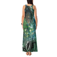 New Zealand Matariki Waiti Tank Maxi Dress Waimori and The Origin Of Life LT9 - Polynesian Pride