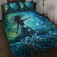 New Zealand Matariki Hiwa-i-te-rangi Quilt Bed Set Titiro ki nga Whetu Wishing Star LT9 Black - Polynesian Pride