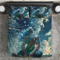 New Zealand Matariki Ururangi Bedding Set The Murmur Of The Wind LT9 Black - Polynesian Pride