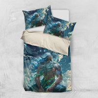 New Zealand Matariki Ururangi Bedding Set The Murmur Of The Wind LT9 US Twin 172cm x 218cm Black - Polynesian Pride