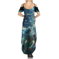 New Zealand Matariki Ururangi Family Matching Summer Maxi Dress and Hawaiian Shirt The Murmur Of The Wind LT9 - Polynesian Pride