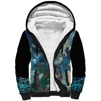 New Zealand Matariki Ururangi Sherpa Hoodie The Murmur Of The Wind LT9 Unisex Black - Polynesian Pride