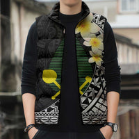 Alo Chiefdom Wallis and Futuna Personalized Sleeveless Puffer Jacket Frangipani Flowers Polynesian Pattern LT9 - Polynesian Pride