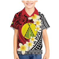 Sigave Chiefdom Wallis and Futuna Personalized Family Matching Mermaid Dress and Hawaiian Shirt Frangipani Flowers Polynesian Pattern LT9 Son's Shirt Red - Polynesian Pride