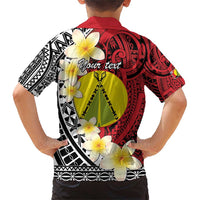 Sigave Chiefdom Wallis and Futuna Personalized Family Matching Short Sleeve Bodycon Dress and Hawaiian Shirt Frangipani Flowers Polynesian Pattern LT9 - Polynesian Pride