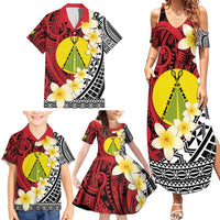 Sigave Chiefdom Wallis and Futuna Personalized Family Matching Summer Maxi Dress and Hawaiian Shirt Frangipani Flowers Polynesian Pattern LT9 - Polynesian Pride