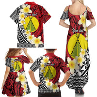 Sigave Chiefdom Wallis and Futuna Personalized Family Matching Summer Maxi Dress and Hawaiian Shirt Frangipani Flowers Polynesian Pattern LT9 - Polynesian Pride