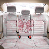 New Zealand Nurses RN Personalised Back Car Seat Cover Pink Stethoscope Coquette Bow Maori Motif