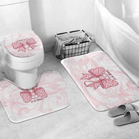 New Zealand Nurses RN Personalised Bathroom Set Pink Stethoscope Coquette Bow Maori Motif