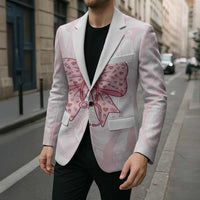 New Zealand Nurses RN Personalised Blazer Pink Stethoscope Coquette Bow Maori Motif