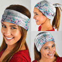 New Zealand Nurses RN Personalised Neck Gaiter Stethoscope Floral Maori Motif