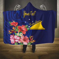 Personalised Tokelau Tropical Hibiscus Hooded Blanket With Polynesian Plumeria Tattoo LT9 - Polynesian Pride