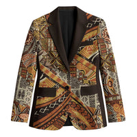 Hawaiian Style Tapa Blazer Vintage Seamless Pattern LT9 Unisex Red - Polynesian Pride