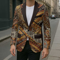 Hawaiian Style Tapa Blazer Vintage Seamless Pattern LT9 - Polynesian Pride