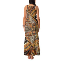Hawaiian Style Tapa Family Matching Tank Maxi Dress and Hawaiian Shirt Vintage Seamless Pattern - Polynesian Pride