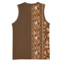 Hawaiian Tribal Elements Hibiscus Basketball Jersey Gold Pattern - Polynesian Pride