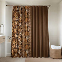 Hawaiian Tribal Elements Hibiscus Bathroom Set Gold Pattern - Polynesian Pride