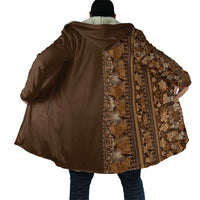 Hawaiian Tribal Elements Hibiscus Cloak Gold Pattern - Polynesian Pride