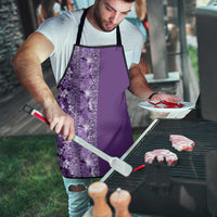 Hawaiian Tribal Elements Hibiscus Apron Purple Pattern - Polynesian Pride