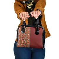Hawaiian Tribal Elements Hibiscus Shoulder Handbag Red Pattern - Polynesian Pride