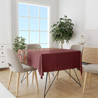 Hawaiian Tribal Elements Hibiscus Tablecloth Red Pattern - Polynesian Pride
