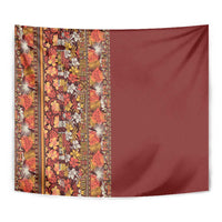 Hawaiian Tribal Elements Hibiscus Tapestry Red Pattern - Polynesian Pride
