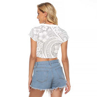 Lotu Tamaiti Samoan Polynesian Tribal Raglan Cropped T Shirt - Polynesian Pride