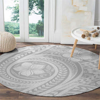 Lotu Tamaiti Samoan Polynesian Tribal Round Carpet - Polynesian Pride