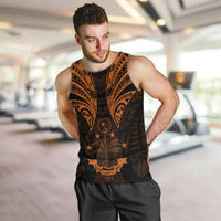 FSM Chuuk States Men Tank Top Micronesia Vintage Polynesian Tribal Gold Version LT9 - Polynesian Pride