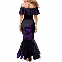 FSM Chuuk States Mermaid Dress Micronesia Vintage Polynesian Tribal Purple Version LT9 - Polynesian Pride