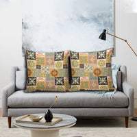 Mele Kalikimaka Hawaii Christmas Pillow Cover Melemele Mama Seamless Floral Motif - Polynesian Pride