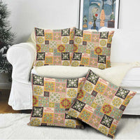 Mele Kalikimaka Hawaii Christmas Pillow Cover Melemele Mama Seamless Floral Motif - Polynesian Pride