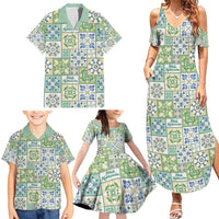 Mele Kalikimaka Hawaii Christmas Family Matching Summer Maxi Dress and Hawaiian Shirt Omaomao Seamless Floral Motif LT9 - Polynesian Pride