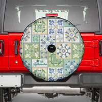 Mele Kalikimaka Hawaii Christmas Spare Tire Cover Omaomao Seamless Floral Motif - Polynesian Pride