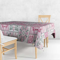Mele Kalikimaka Hawaii Christmas Tablecloth Akala Seamless Floral Motif - Polynesian Pride
