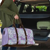 Mele Kalikimaka Hawaii Christmas Travel Bag Poni Seamless Floral Motif - Polynesian Pride