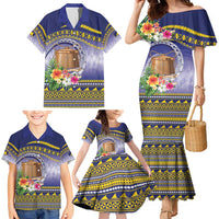 Tokelau Tuluma Family Matching Mermaid Dress and Hawaiian Shirt Polynesian Tropical Flowers LT9 - Polynesian Pride