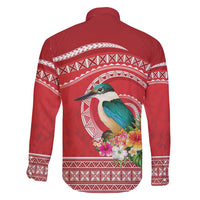 Wallis et Futuna Kingfisher Family Matching Mermaid Dress and Hawaiian Shirt Polynesian Tropical Flowers LT9 - Polynesian Pride