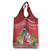 Wallis et Futuna Kingfisher Grocery Bag Polynesian Tropical Flowers LT9 - Polynesian Pride