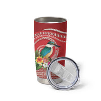 Wallis et Futuna Kingfisher Tumbler Cup Polynesian Tropical Flowers LT9 - Polynesian Pride