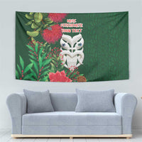Maori Wheku Meri Kirihimete Personalised Tapestry All Green Indigenous Maori Motif - Polynesian Pride