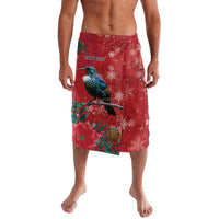 Tui Meri Kirihimete Personalised Lavalava Pohutukawa Flowers Red Motif - Polynesian Pride