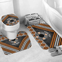 Personalised Aotearoa Niho Taniwha Motif Bathroom Set Gold Style - Polynesian Pride