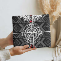 Black Aotearoa Taniko Motif Wrapping Paper Vintage Maori New Zealand Tribal Art Pattern - Polynesian Pride